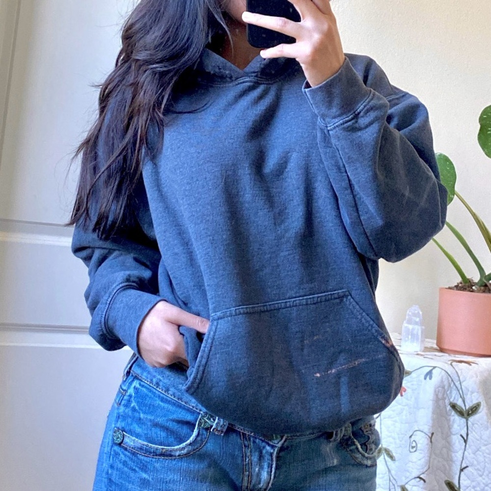 Gildan Washed Charcoal Pullover Hoodie